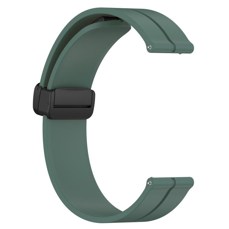 For Huawei GT2 Pro 22mm Solid Color Magnetic Clasp Silicone Watch Band(Olive Green) by buy2fix
