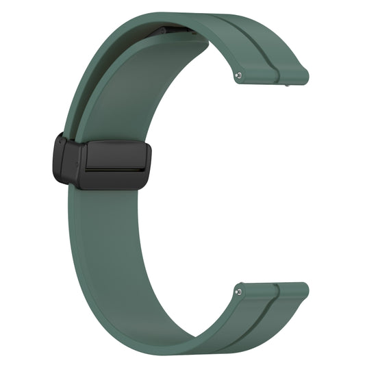 For Huawei GT2 Pro 22mm Solid Color Magnetic Clasp Silicone Watch Band(Olive Green) by buy2fix