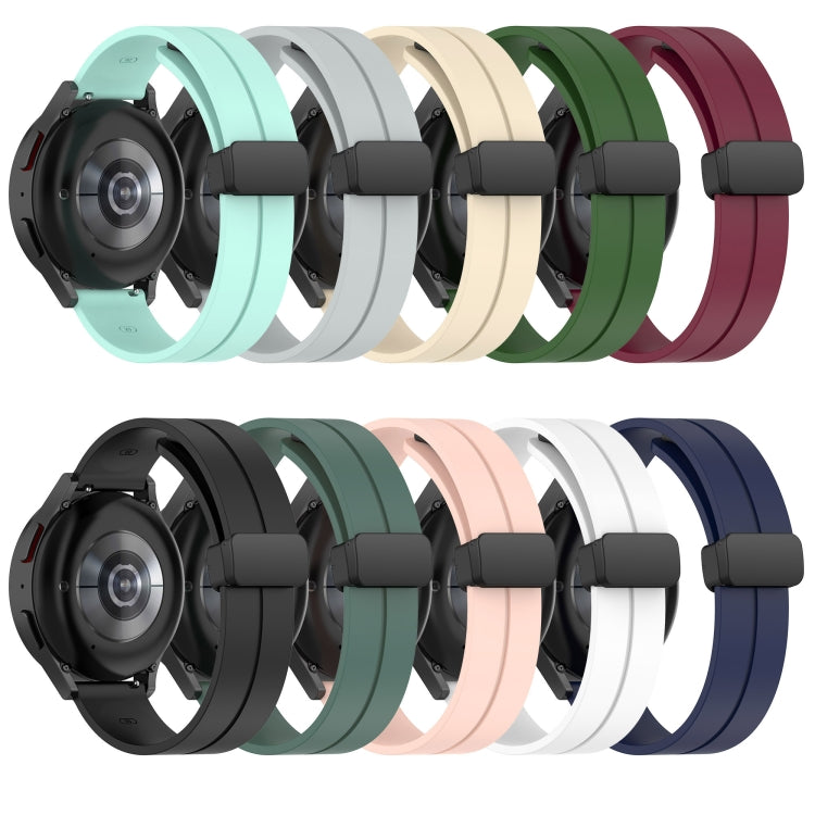 For Huawei GT2 Pro 22mm Solid Color Magnetic Clasp Silicone Watch Band(Olive Green) by buy2fix