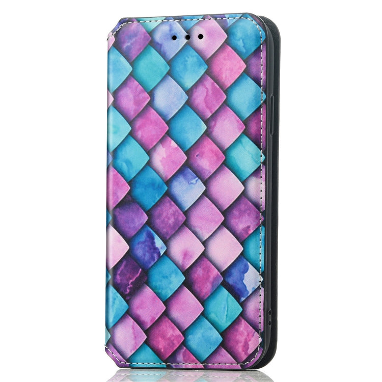 For Huawei Nova 10 CaseNeo Colorful Magnetic Leather Phone Case(Purple Scales) - Huawei Cases by buy2fix | Online Shopping UK | buy2fix