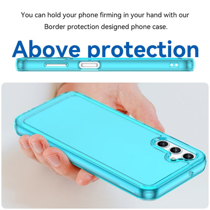 For Samsung Galaxy A14 5G Candy Series TPU Phone Case(Transparent Blue) by buy2fix