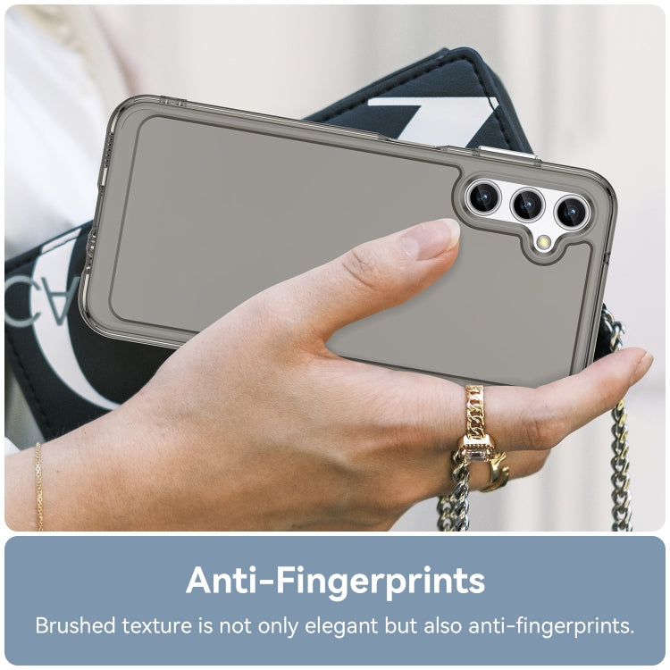 For Samsung Galaxy A14 5G Candy Series TPU Phone Case(Transparent Grey) by buy2fix