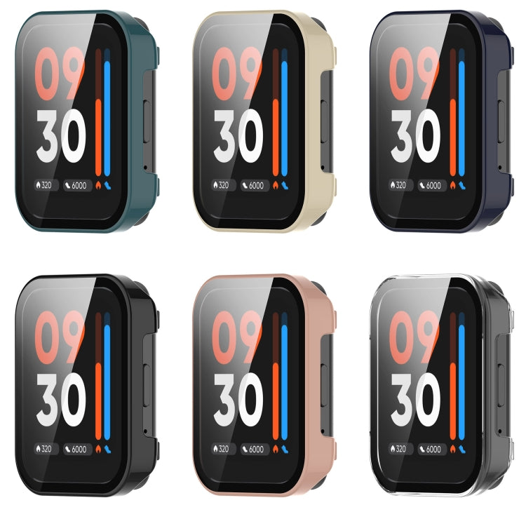 For Realme Watch 3 Pro PC+ Toughened Film Integrated Protective Case(Black) by buy2fix