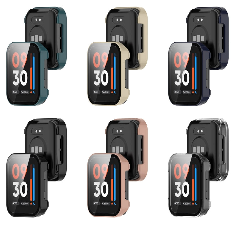 For Realme Watch 3 Pro PC+ Toughened Film Integrated Protective Case(Black) by buy2fix