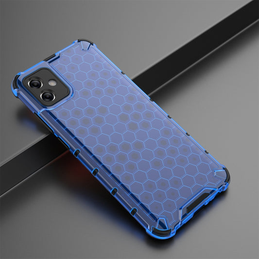 For Samsung Galaxy A04e 4G Honeycomb Phone Case(Blue) by buy2fix