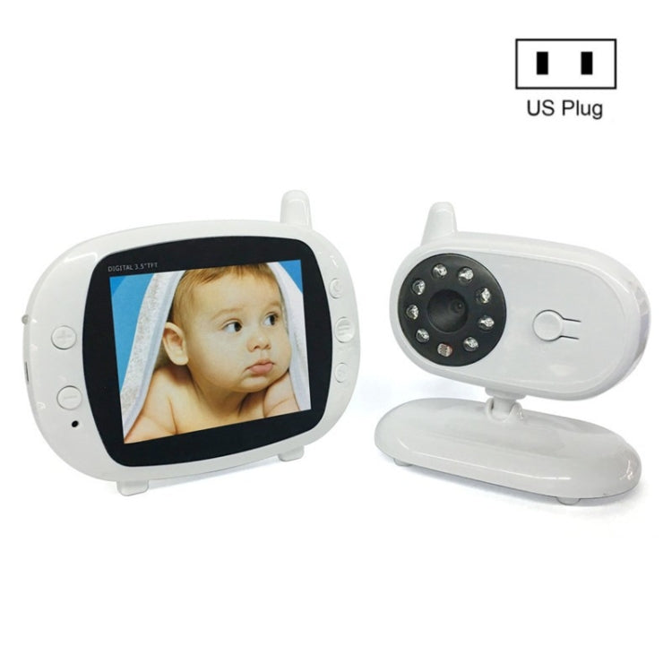 BM850 3.5 inch Wireless Video Color Baby Monitor Night Vision Temperature Monitor(US Plug) - Security by buy2fix | Online Shopping UK | buy2fix