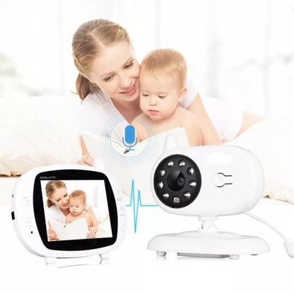 BM850 3.5 inch Wireless Video Color Baby Monitor Night Vision Temperature Monitor(EU Plug) - Security by buy2fix | Online Shopping UK | buy2fix