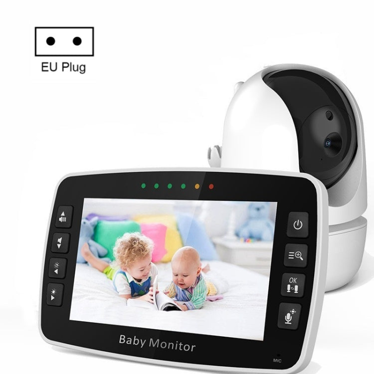 SM43A 4.3inch Color Display Night Vision Smart Zoom Baby Monitor Camera(EU Plug) - Security by buy2fix | Online Shopping UK | buy2fix