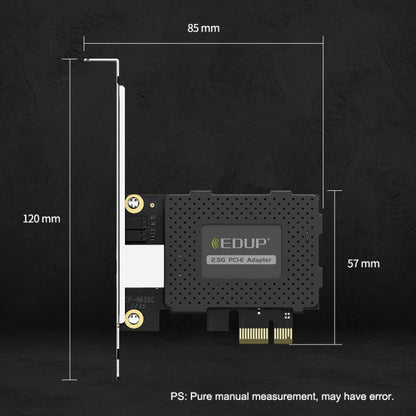 EDUP EP-9635C 2.5Gbps Gigabit Game Wired Network Card 2500M High Speed Internet Port Expansion Desktop PC Adaptive Ethernet Network Adapter - USB Network Adapter by EDUP | Online Shopping UK | buy2fix