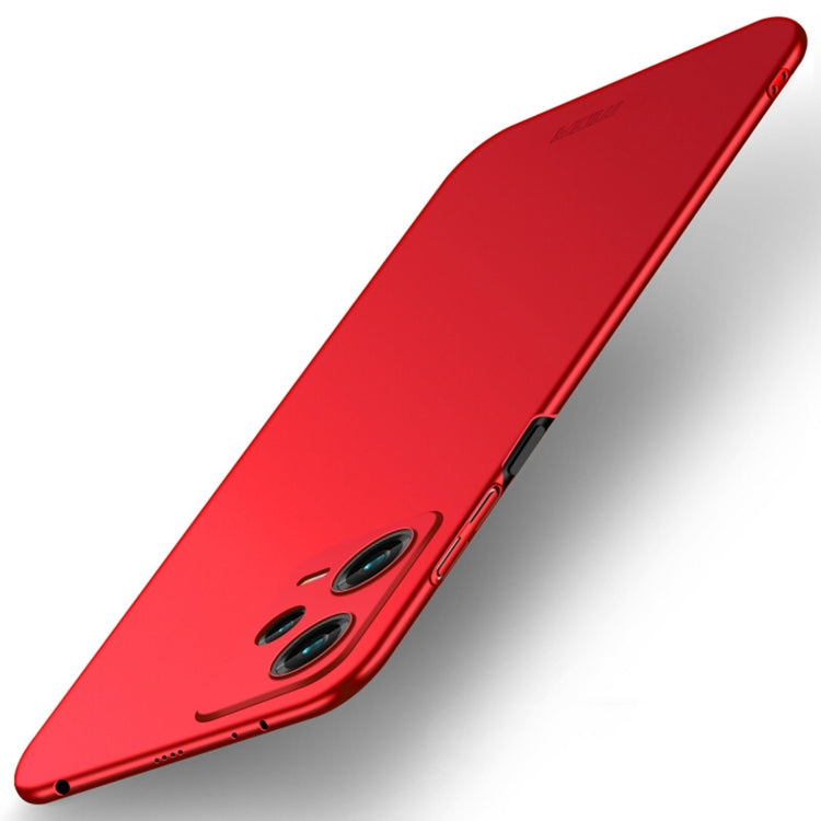 For Xiaomi Redmi Note 12 Pro+ China MOFI Micro Frosted PC Ultra-thin Hard Case(Red) - Note 12 Pro+ Cases by MOFI | Online Shopping UK | buy2fix