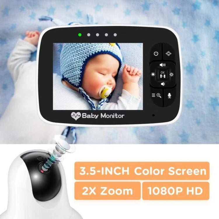 SM935 3.5 inch LCD Screen Wireless Video Baby Monitor Night Vision Two-Way Audio IP Camera(AU Plug) - Security by buy2fix | Online Shopping UK | buy2fix