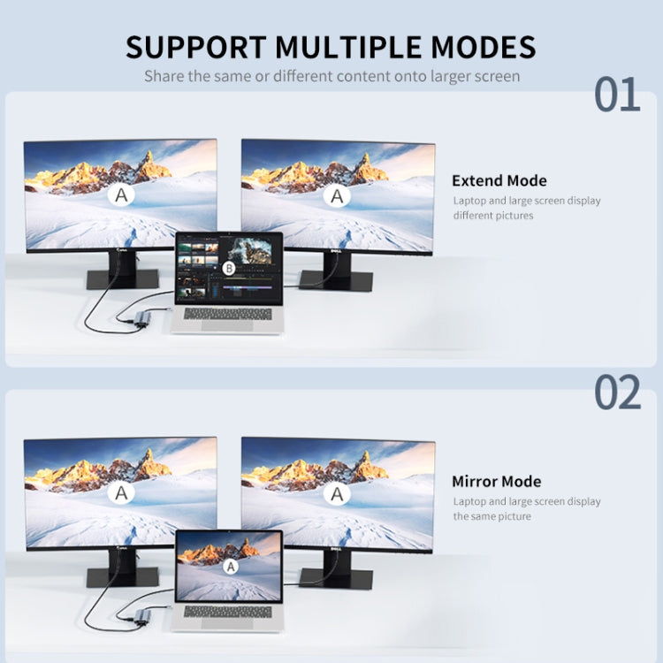 JUNSUNMAY 8 in 1 Type-C to 4K HDMI + VGA Docking Station Adapter PD Quick Charge Hub - Computer & Networking by JUNSUNMAY | Online Shopping UK | buy2fix