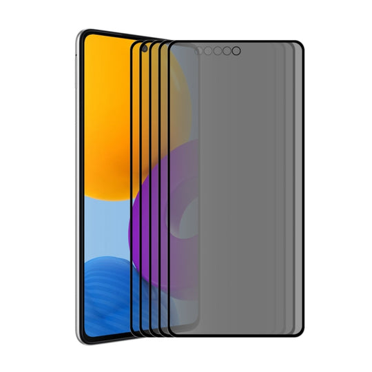 For Samsung Galaxy A73 5pcs ENKAY 28 Degree Anti-peeping Tempered Glass Full Screen Film