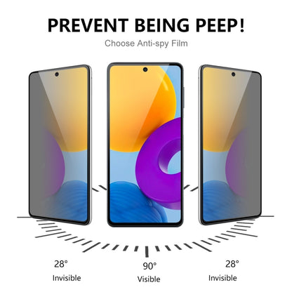 For Samsung Galaxy A73 5pcs ENKAY 28 Degree Anti-peeping Tempered Glass Full Screen Film - Galaxy Tempered Glass by ENKAY | Online Shopping UK | buy2fix