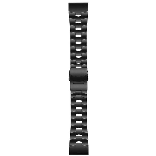 For Garmin Fenix 7X 26mm Titanium Alloy Quick Release Watch Band(Black) by buy2fix