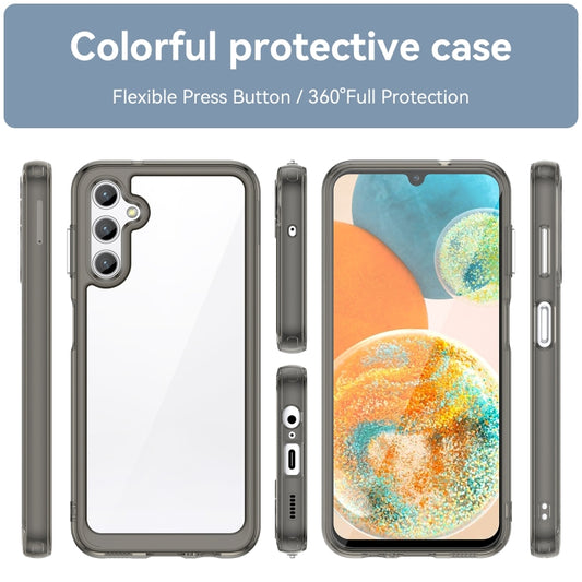 For Samsung Galaxy A14 4G Colorful Series Acrylic + TPU Phone Case(Transparent Grey) by buy2fix