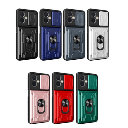 For Xiaomi Redmi Note 12 Pro 5G China Sliding Camshield Card Phone Case(Dark Green) by buy2fix