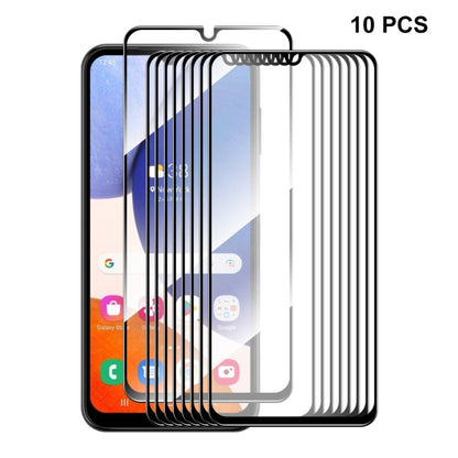 For Samsung Galaxy A14 5G 10pcs ENKAY Hat-Prince Full Glue 0.26mm 9H 2.5D Tempered Glass Full Film - Galaxy Tempered Glass by ENKAY | Online Shopping UK | buy2fix
