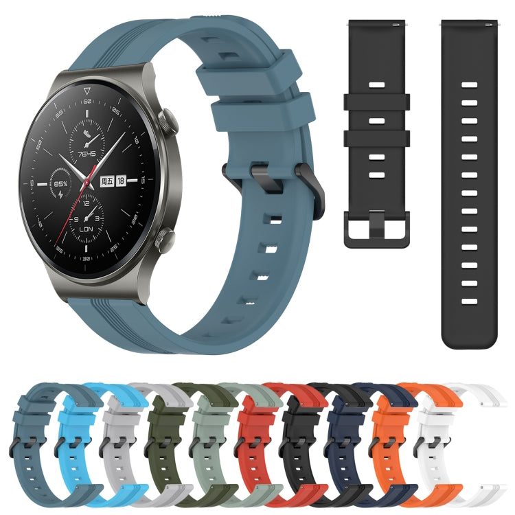 For Huawei GT2 Pro 22mm Concave Striped Slicone Watch Band(Rock Cyan) by buy2fix