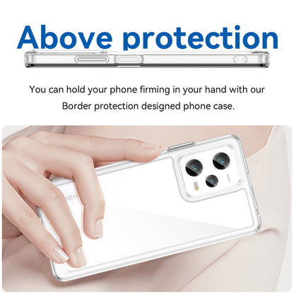For Xiaomi Redmi Note 12 Pro Speed Colorful Series Acrylic + TPU Phone Case(Transparent) by buy2fix
