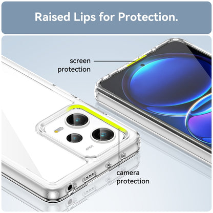 For Xiaomi Redmi Note 12 Pro Speed Colorful Series Acrylic + TPU Phone Case(Transparent) by buy2fix