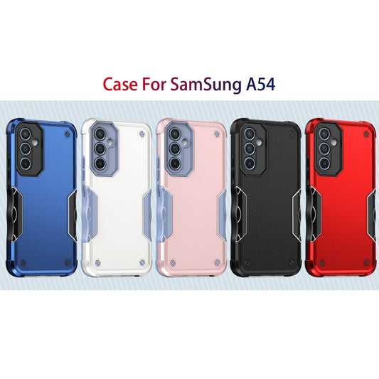 For Samsung Galaxy A54 5G Non-slip Shockproof Armor Phone Case(Black) by buy2fix
