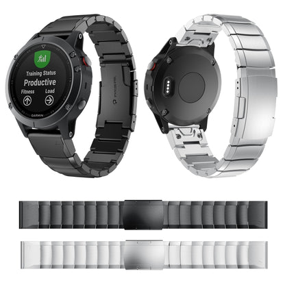 For Amazfit Falcon 22mm Tortoise Shell Stainless Steel Watch Band(Silver) by buy2fix