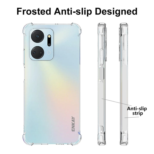 For Honor X7A 4G Global ENKAY Hat-Prince Clear TPU Shockproof Phone Case by ENKAY