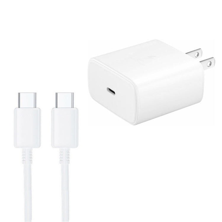 M135 45W USB-C / Type-C Port Fast Charger with 5A Type-C to Type-C Cable, US Plug(White) -  by buy2fix | Online Shopping UK | buy2fix