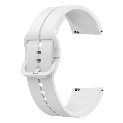 For Huawei Watch GT3 Pro 43mm 20mm Loop Silicone Watch Band(White) by buy2fix