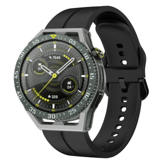 For Huawei Watch GT 3 SE 22mm Loop Silicone Watch Band(Black) by buy2fix