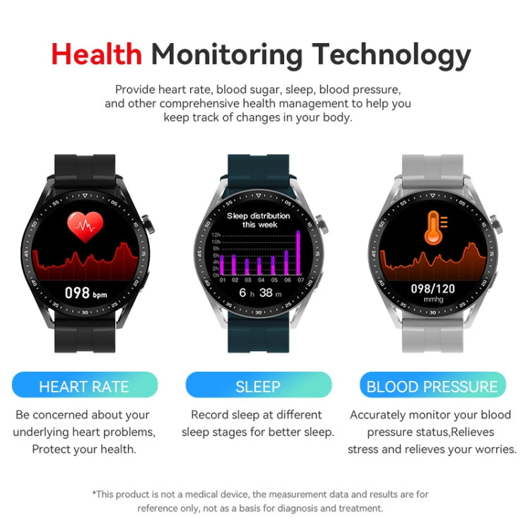 EC33 Pro 1.48 inch Color Screen Smart Watch,Support Heart Rate Monitoring / Blood Pressure Monitoring(Black) - Smart Wear by buy2fix | Online Shopping UK | buy2fix