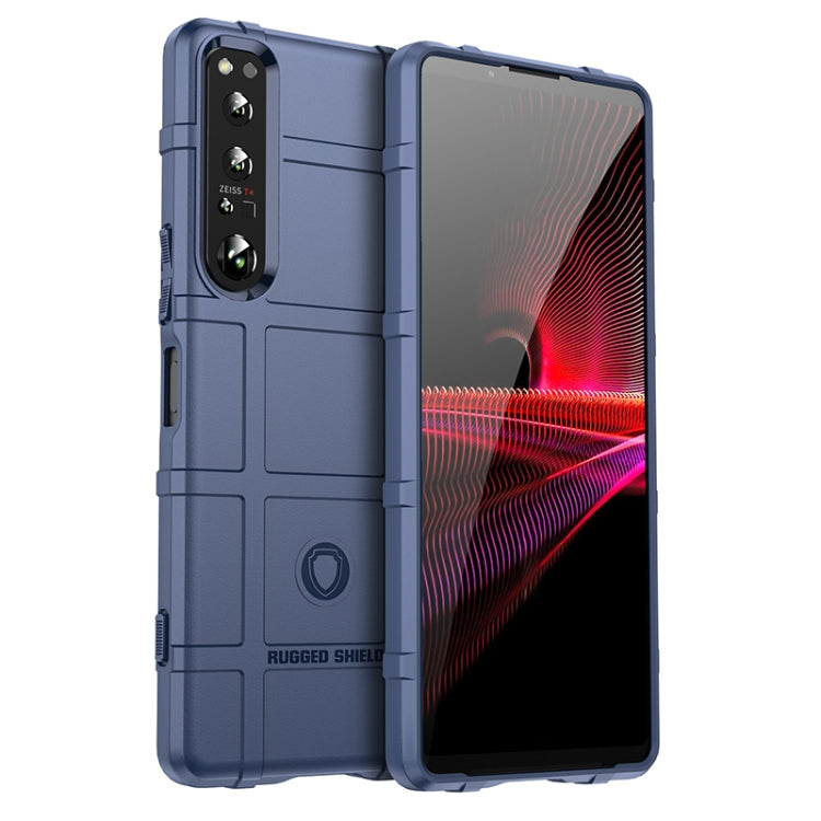 For Sony Xperia 1 V Full Coverage Shockproof TPU Phone Case(Blue) - Sony Cases by buy2fix | Online Shopping UK | buy2fix