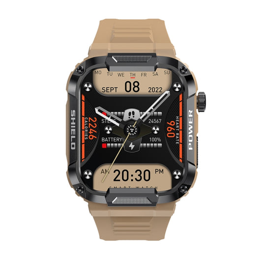 MK66 1.85 inch Color Screen Smart Watch,Support Heart Rate Monitoring / Blood Pressure Monitoring(Yellow) by buy2fix