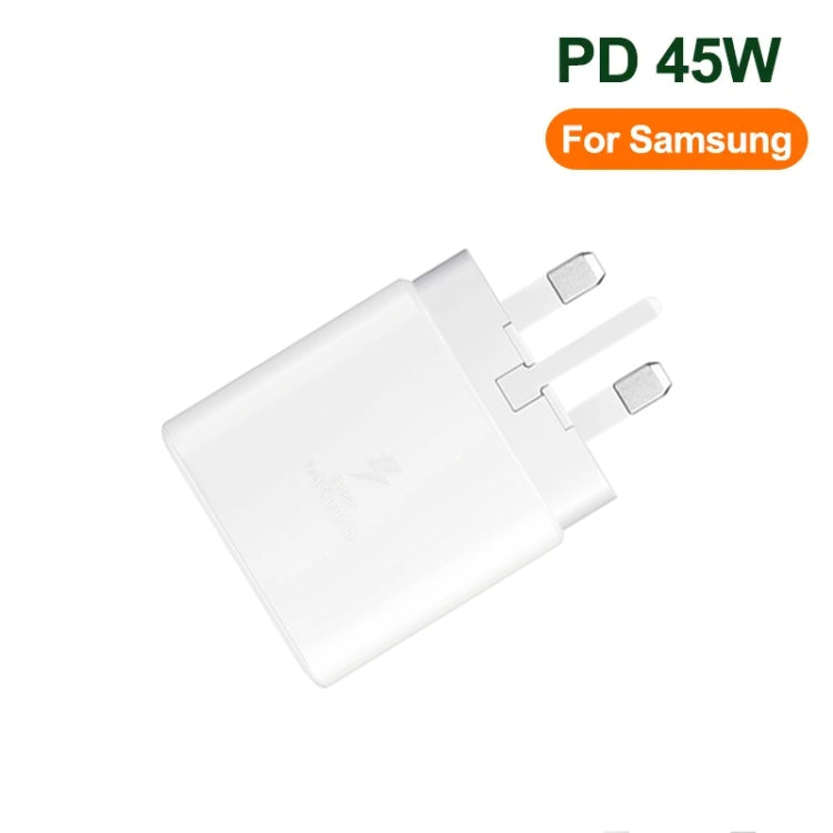 M135 45W USB-C / Type-C Port Fast Charger, UK Plug(White) -  by buy2fix | Online Shopping UK | buy2fix