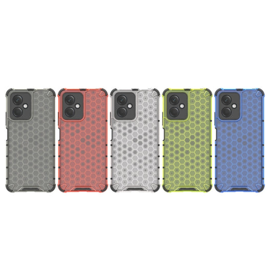 For Xiaomi Redmi Note 12 4G Shockproof Honeycomb Phone Case(Blue) by buy2fix