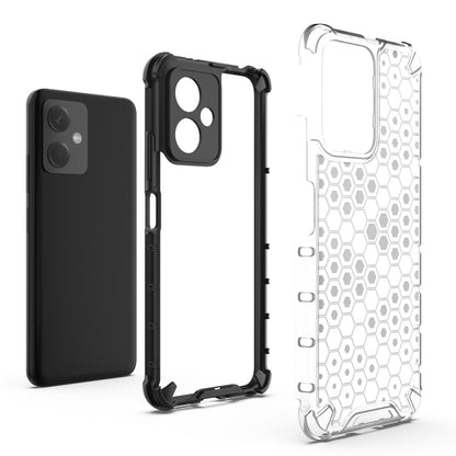 For Xiaomi Redmi Note 12 4G Shockproof Honeycomb Phone Case(White) - Xiaomi Cases by buy2fix | Online Shopping UK | buy2fix