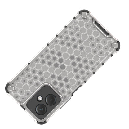 For Xiaomi Redmi Note 12 4G Shockproof Honeycomb Phone Case(White) - Xiaomi Cases by buy2fix | Online Shopping UK | buy2fix