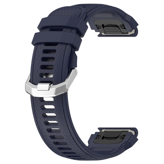 For Amazfit Falcon Dotted Steel Buckle Solid Color Silicone Watch Band(Midnight Blue) by buy2fix