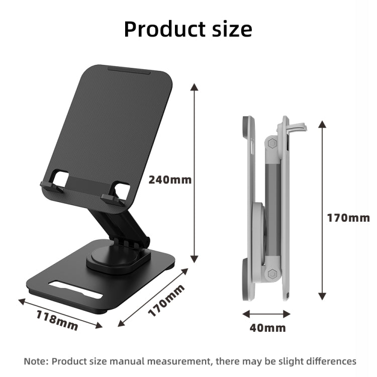 K29 Foldable Lazy Desk Mobile Phone Tablet Stand(Black) - Desktop Holder by buy2fix | Online Shopping UK | buy2fix