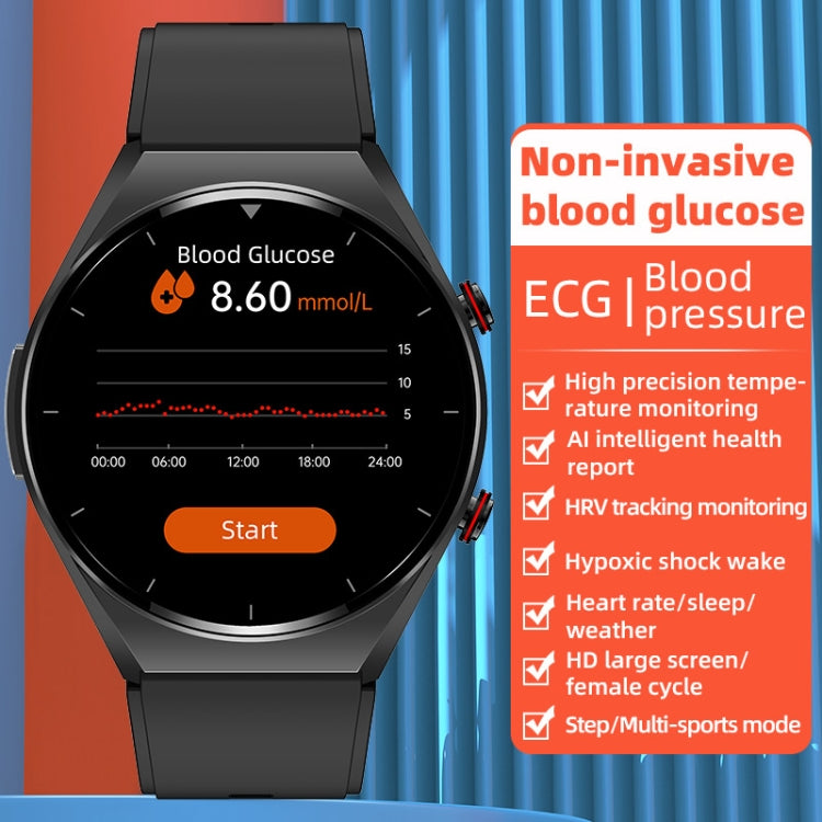 E09 1.32 inch Color Screen Smart Watch,Support Heart Rate Monitoring / Blood Pressure Monitoring(Black) - Smart Wear by buy2fix | Online Shopping UK | buy2fix