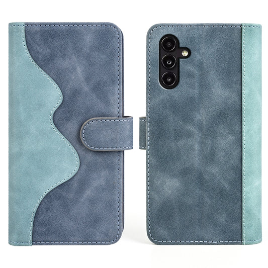 For Samsung Galaxy A14 5G Stitching Horizontal Flip Leather Phone Case(Blue) by buy2fix