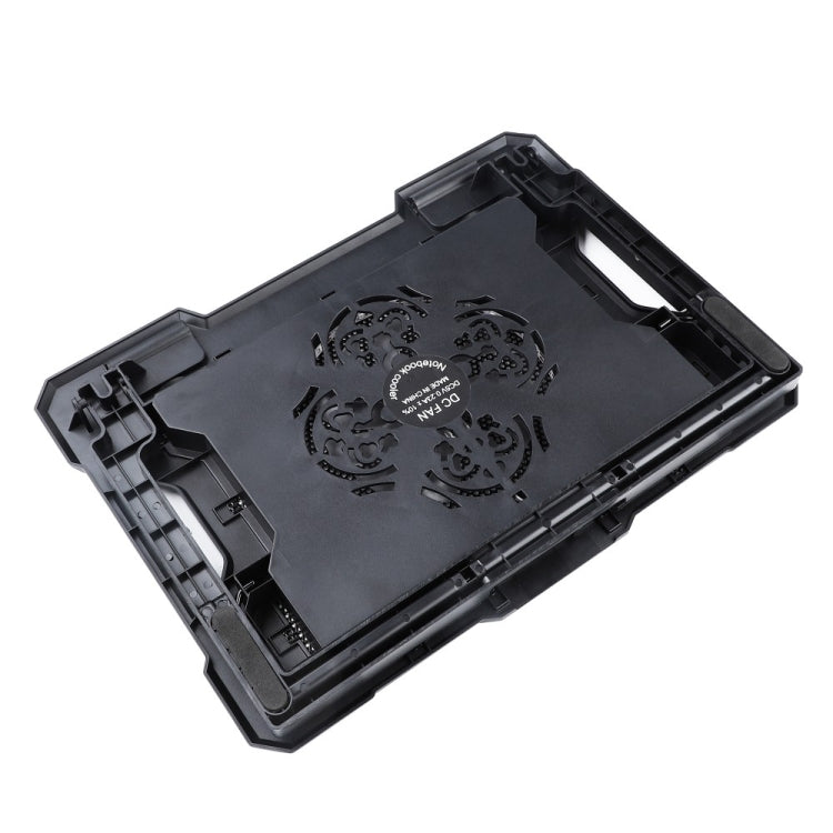 S100 One Fan Adjustable Height Dual USB Ports Laptop Cooling Pad -  by buy2fix | Online Shopping UK | buy2fix