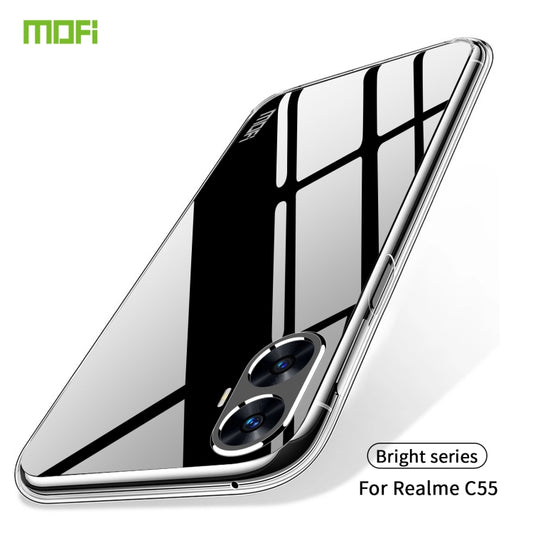 For Realme C55 MOFI Ming Series Ultra-thin TPU Phone Case(Transparent) by MOFI