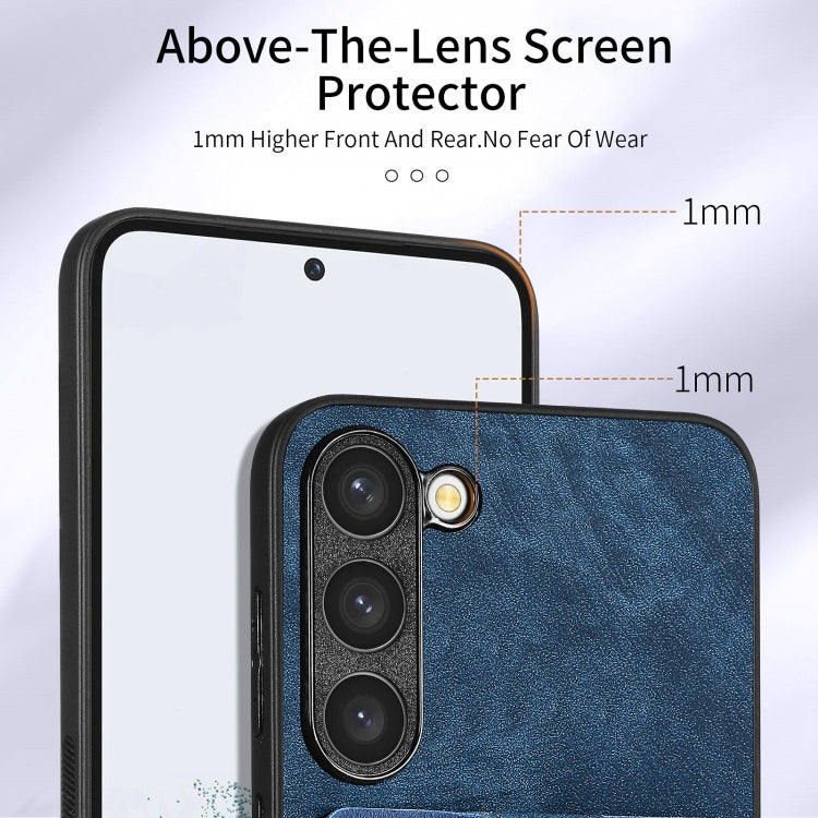 For Samsung Galaxy S20 FE Retro Skin-feel Ring Card Wallet Phone Case(Blue) by buy2fix