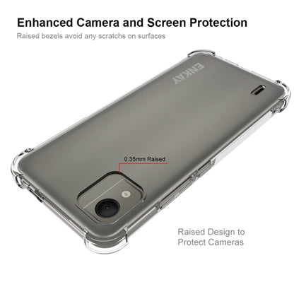 For Nokia C110 4G ENKAY Transparent TPU Shockproof Phone Case by ENKAY