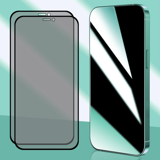 For iPhone 12 / 12 Pro 2pcs ENKAY Hat-Prince 25 Degree Privacy 8K UHD AGC Tempered Glass Film