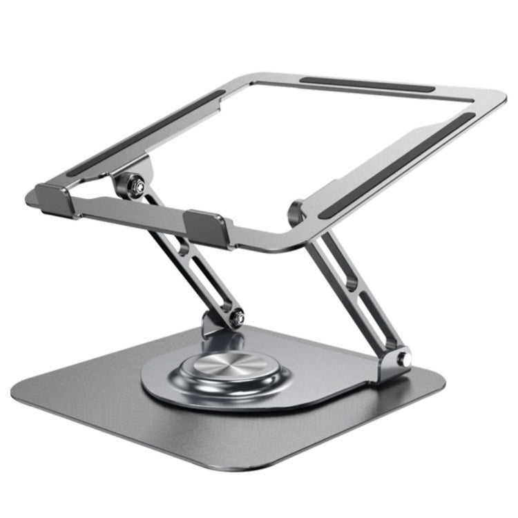 D147 Foldable 360 Degree Rotating Laptop Lifting Bracket Aluminum Alloy Notebook Desktop Stand(Gray) by buy2fix