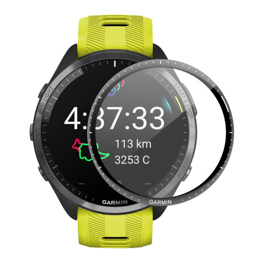 2pcs For Garmin Forerunner 965 ENKAY Hat-Prince 3D Full Coverage Soft PC Edge + PMMA HD Screen Protector Film