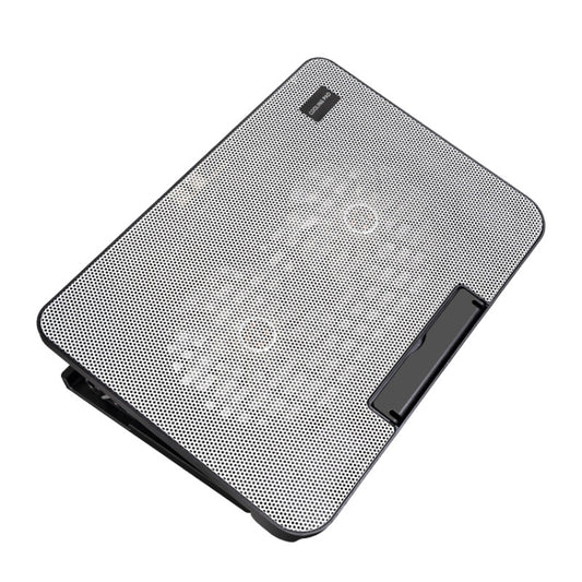 N99 USB Dual Fan Hollow Carved Design Heat Dissipation Laptop Cooling Pad(Gray) by buy2fix